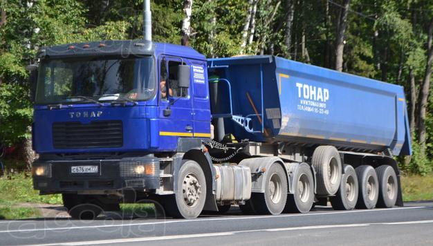Перевозка грунта тонарами
